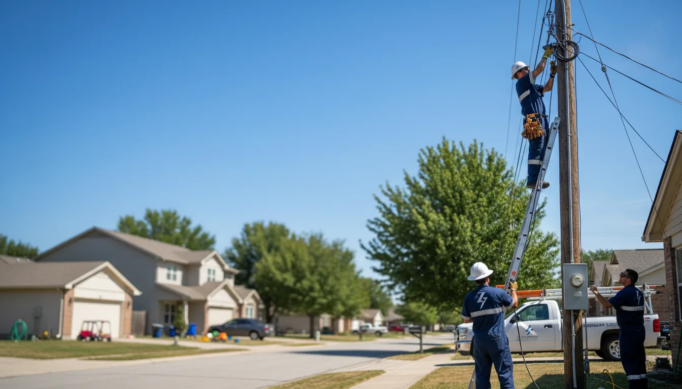 Residential electrician providing installation services in North Franklin, CT